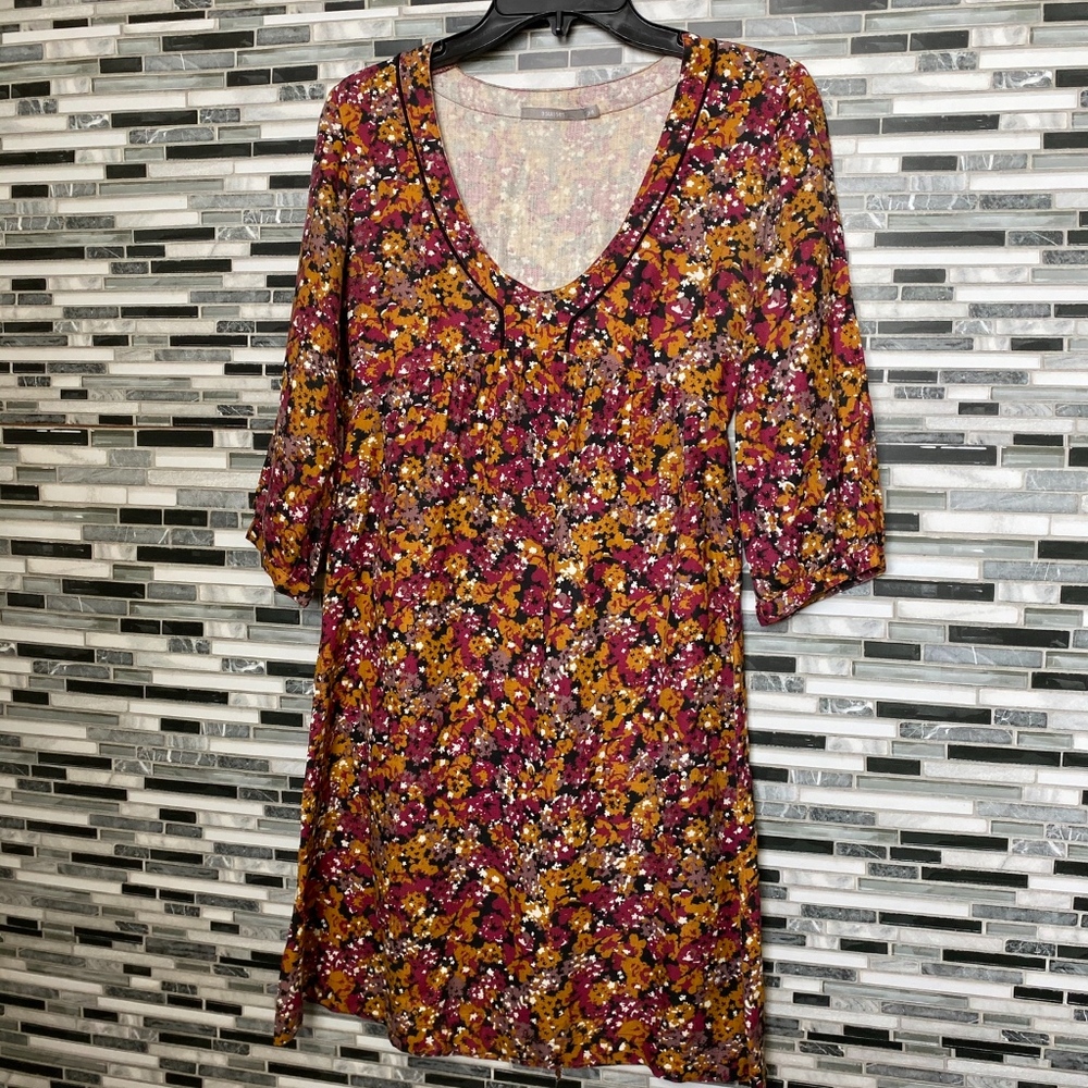 3 Suisses woman mini dress boho style